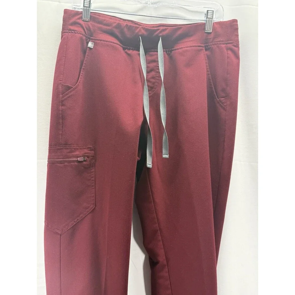 FIGS Zamora Jogger Burgundy Technical Collection Scrub Pants Size Med - Picture 4 of 8